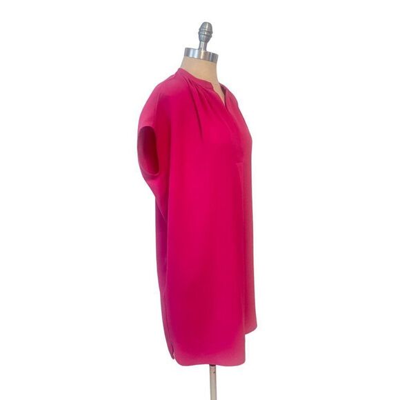 Vince V Neck Pink Oversized Mini Dress XS - Picture 2 of 4